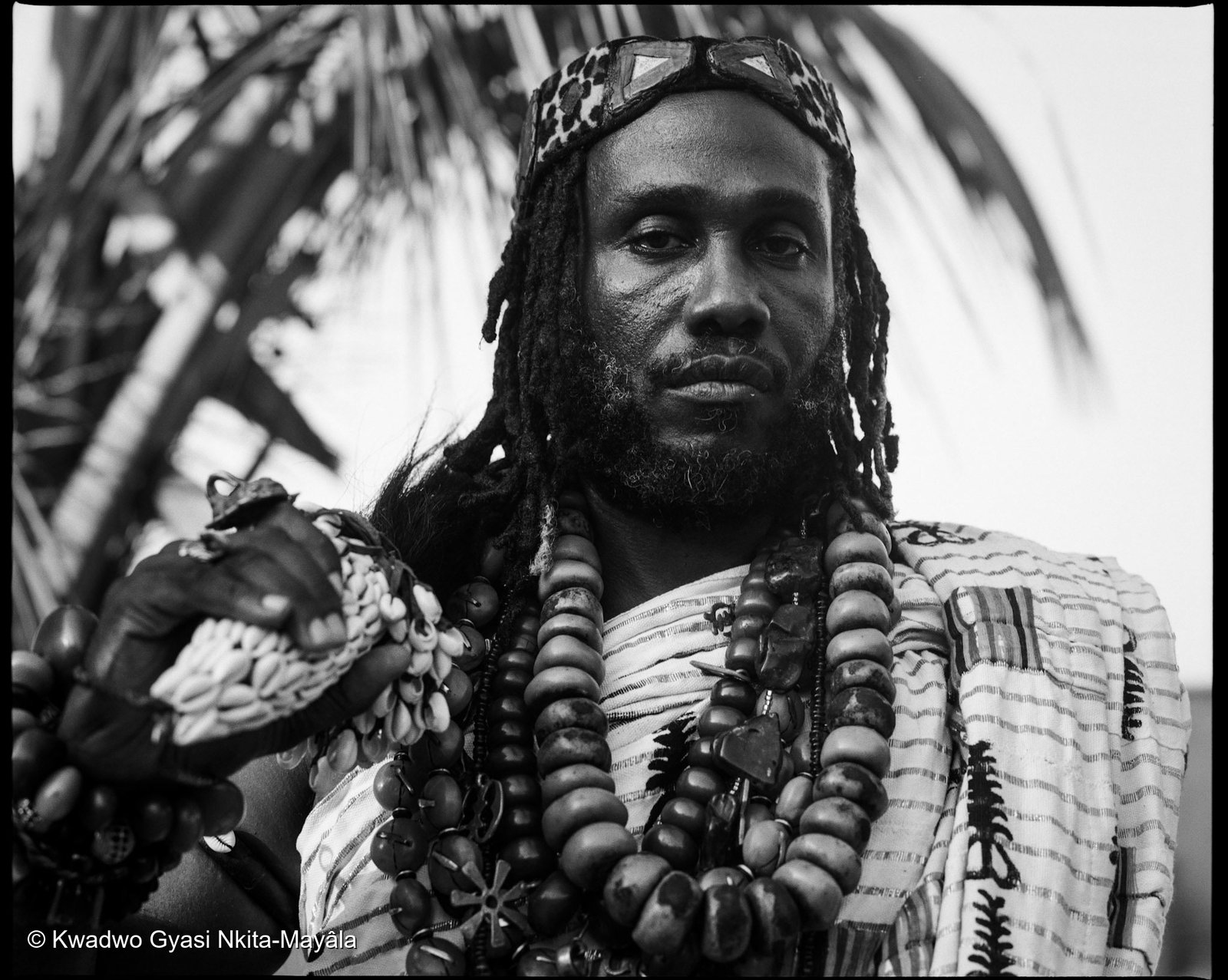 Ɔbenfo Ọbádélé Kambon in ceremonial dress