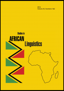 Kambon, Ọ., Osam, E. K., & Amfo, N. A. (2015). A Case for Revisiting Definitions of Serial Verb Constructions – Evidence from Akan Serial Verb Nominalization. Studies in African Linguistics, 44(2), 75-99. http://sal.research.pdx.edu/PDF/442Kambon.pdf