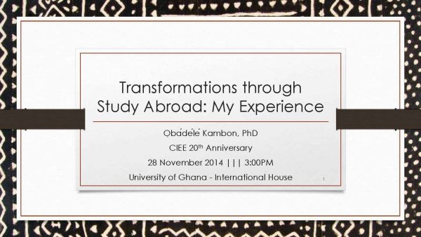 Transformations through Study Abroad: My Experience
