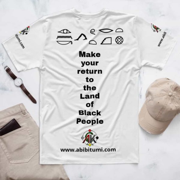 Return to the Land of Black People: Abibitumi Men's T-shirt - Image 2