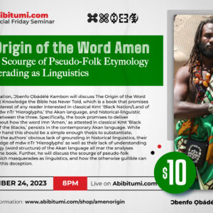 Video Recording SFS - The Origin of the Word Amen and the Scourge of Pseudo-Folk Etymology Masquerading as Linguistics