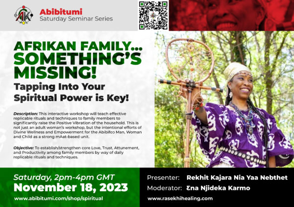 Video Recording SSS #64 Afrikan Family…Something’s Missing! Tapping Into Your Spiritual Power is Key!
