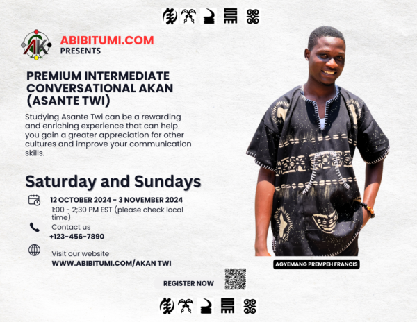 Premium Intermediate Conversational Akan (Asante Twi)