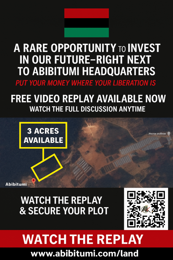 VIDEO REPLAY! A Rare Opportunity to Invest in Our Future — Right Next to Abibitumi Headquarters