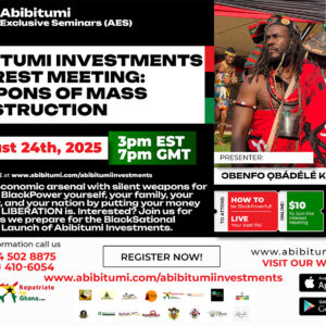 Video Replay: Abibitumi Investments Interest Meeting Pt. 2: Weapons of Mass Construction