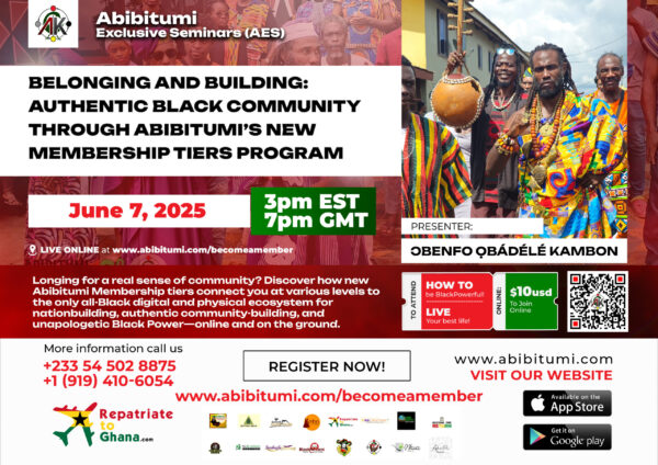 Video Replay-Belonging and Building: Authentic Black Community Through Abibitumi’s new Membership TIERS Program