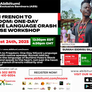 Video Replay: From french to Freedom: One-Day Mòoré Language Crash Course Workshop