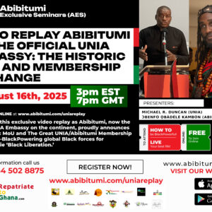 [Video Replay] ABIBITUMI AS THE OFFICIAL UNIA EMBASSY: THE HISTORIC MOU AND MEMBERSHIP EXCHANGE