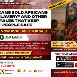 [Re-Air By Demand] BLACK BY POPULAR DEMAND! "Africans Sold Africans into Slavery" and Other Fairy Tales that Keep 'white' People Safe