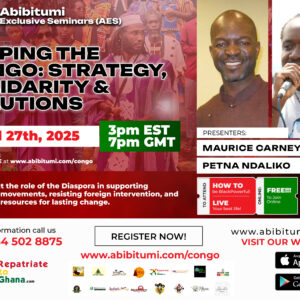 Helping the Congo: Strategy, Solidarity & Solutions (Sponsored by R2GH.com)