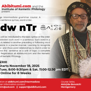 Mdw nTr Language intermediate Grammar - Seba Bonotchi Montgomery