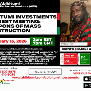 Abibitumi Investments Interest Meeting: Weapons of Mass Construction (Exclusive Quarterly Investment Opportunities Club)