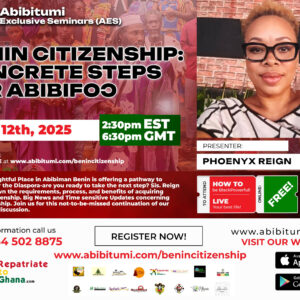 Video Replay - Benin Citizenship: Concrete Steps for Abibifoɔ 'Black People'