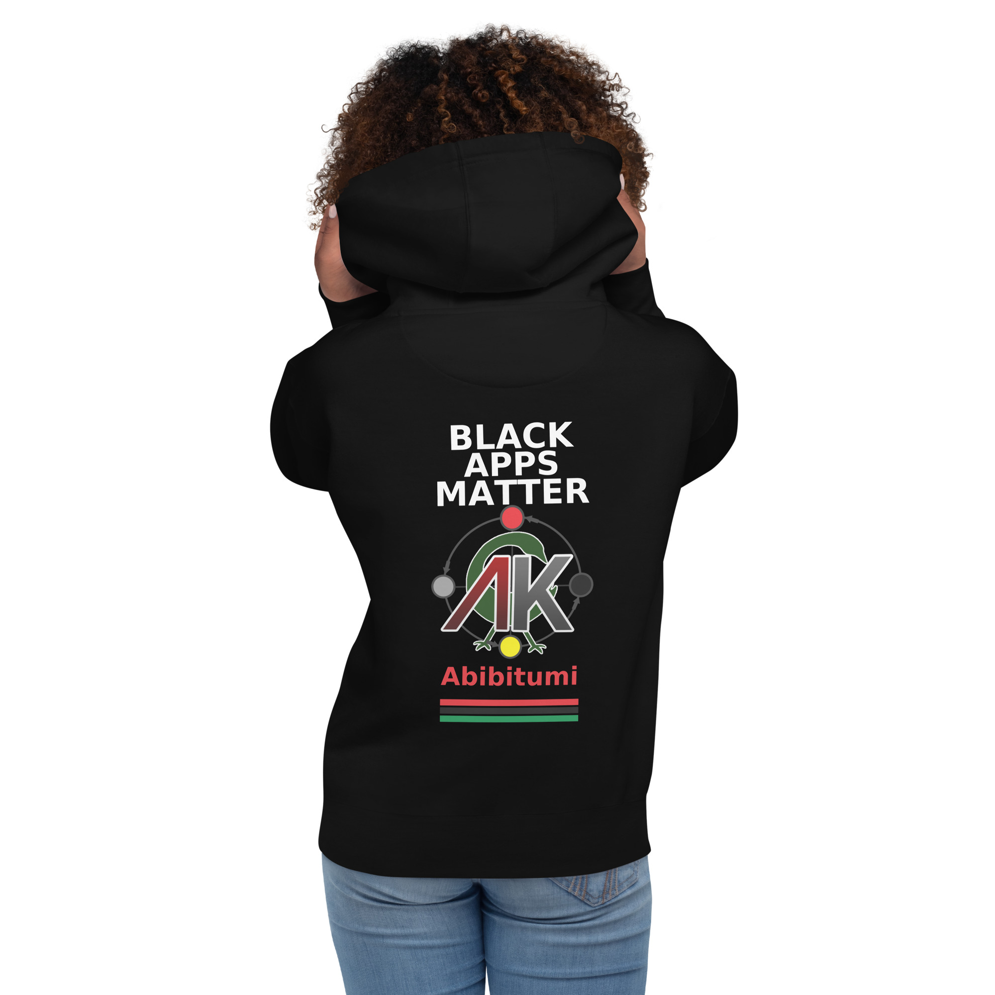 BLACK APPS MATTER Abibitumi Unisex Hoodie - Image 3