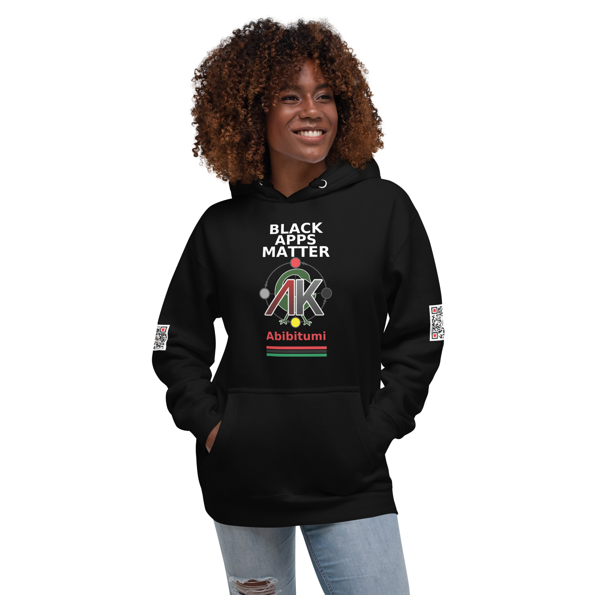 BLACK APPS MATTER Abibitumi Unisex Hoodie - Image 2