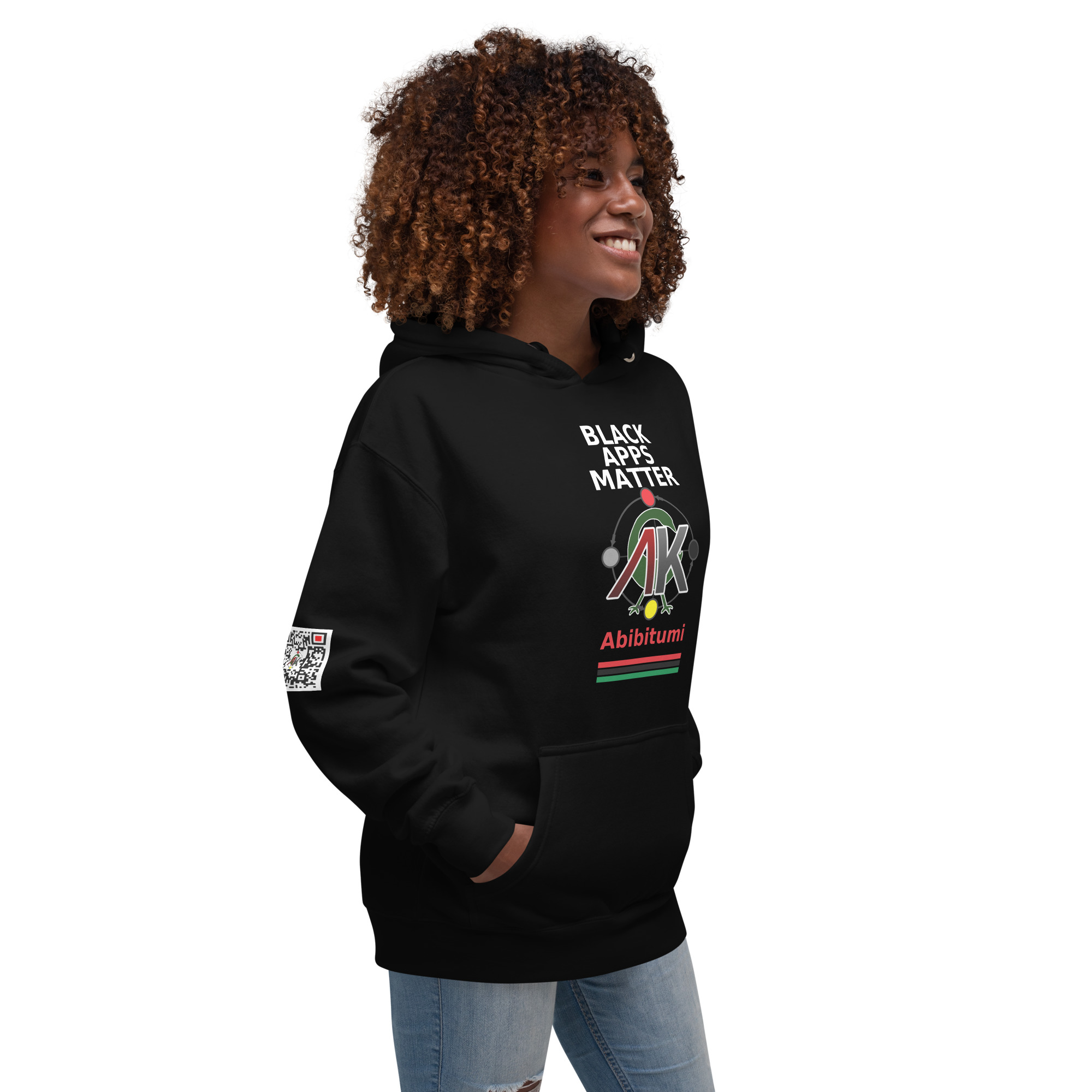 BLACK APPS MATTER Abibitumi Unisex Hoodie - Image 5