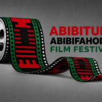 Official Abibitumi Abibifahodie Film Festival reel and patterned filmstrip logo