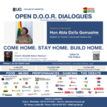 8 days left — Open D.O.O.R. Dialogues with Hon. Abla Dzifa Gomashie