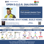 Today — Open D.O.O.R. Dialogues with Prof. Joseph Awetori Yaro